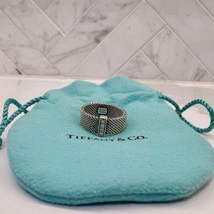 Tiffany and Co. Mesh and Diamond Ring